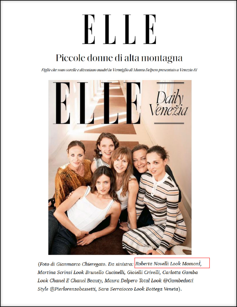 Momoni is on Elle